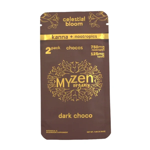 MyZen Organix Celestial Bloom Kanna Nootropics Dark Choco 2pk MyZen Organix Celestial Bloom Kanna Nootropics Dark Choco 2pk