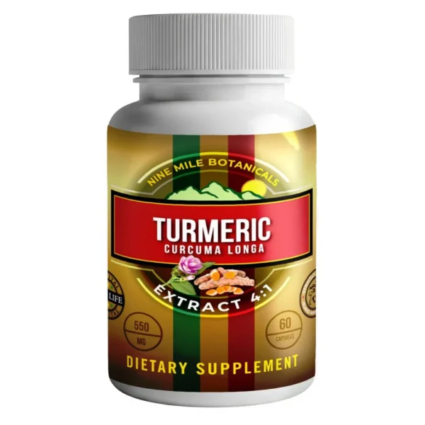Nine Mile Botanicals Turmeric - 4-1 60 Capsules