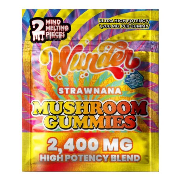 Wunder High Potency Mushroom Gummies 2ct - Strawnana Wunder High Potency Mushroom Gummies 2ct - Strawnana