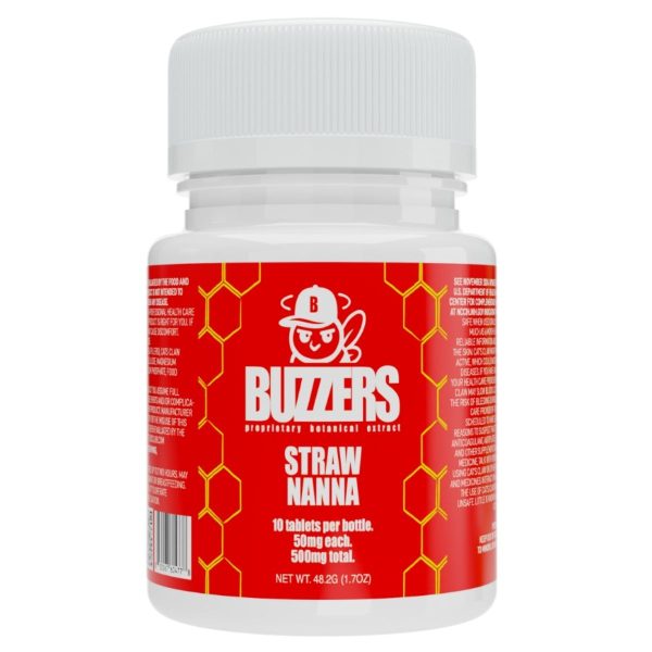 Buzzers Bottles Proprietary Botanical Extracts 500mg 10ct - Strawnanna Buzzers Bottles Proprietary Botanical Extracts 500mg 10ct - Strawnanna