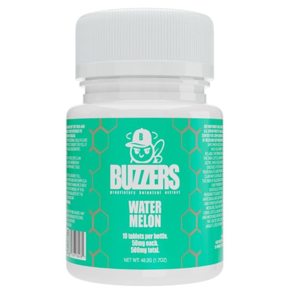 Buzzers Bottles Proprietary Botanical Extracts 500mg 10ct - Watermelon Buzzers Bottles Proprietary Botanical Extracts 500mg 10ct - Watermelon