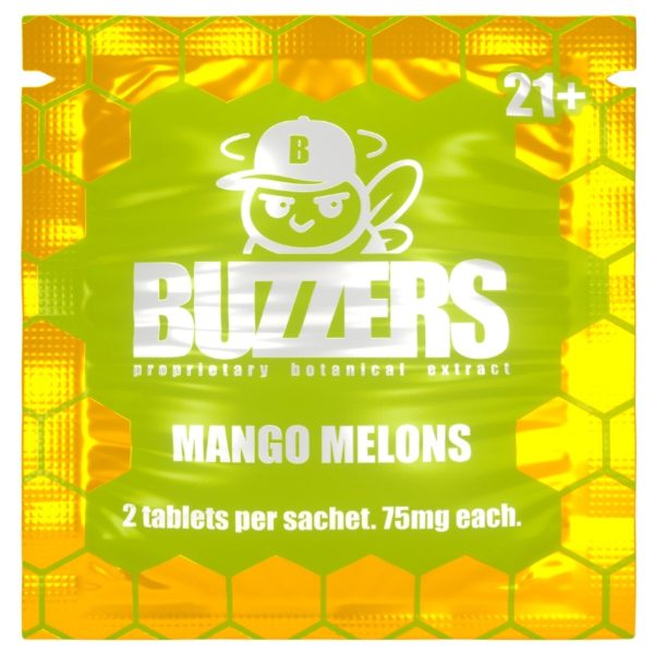 Buzzers Proprietary Botanical Extracts 150mg 2ct - Mango Melons Buzzers Proprietary Botanical Extracts 150mg 2ct - Mango Melons