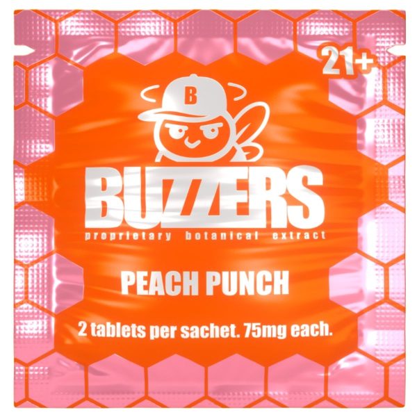Buzzers Proprietary Botanical Extracts 150mg 2ct - Peach Punch Buzzers Proprietary Botanical Extracts 150mg 2ct - Peach Punch