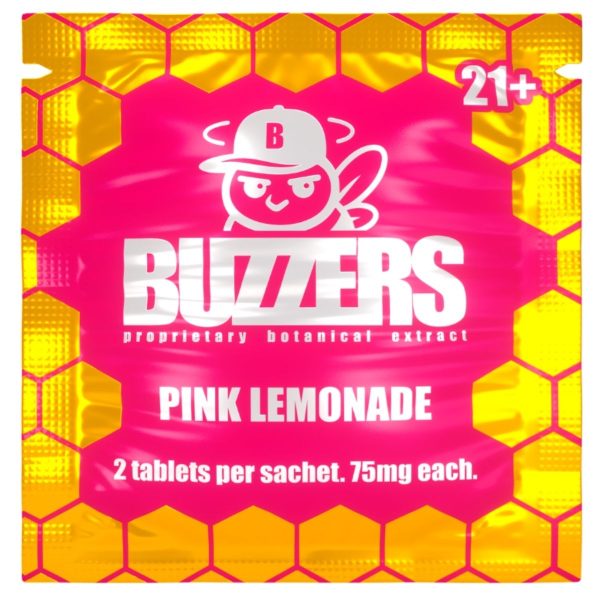 Buzzers Proprietary Botanical Extracts 150mg 2ct - Pink Lemonade Buzzers Proprietary Botanical Extracts 150mg 2ct - Pink Lemonade