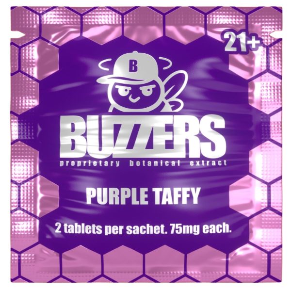 Buzzers Proprietary Botanical Extracts 150mg 2ct - Purple Taffy Buzzers Proprietary Botanical Extracts 150mg 2ct - Purple Taffy