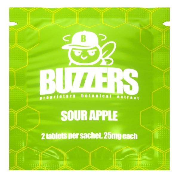 Buzzers Proprietary Botanical Extracts 50mg 2ct - Sour Apple Buzzers Proprietary Botanical Extracts 50mg 2ct - Sour Apple