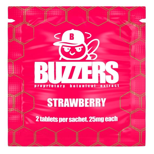 Buzzers Proprietary Botanical Extracts 50mg 2ct - Strawberry Buzzers Proprietary Botanical Extracts 50mg 2ct - Strawberry