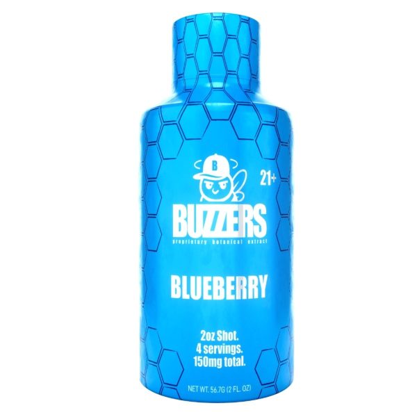 Buzzers Shots! Proprietary Botanical Extracts 150mg 2 fl oz - Blueberry