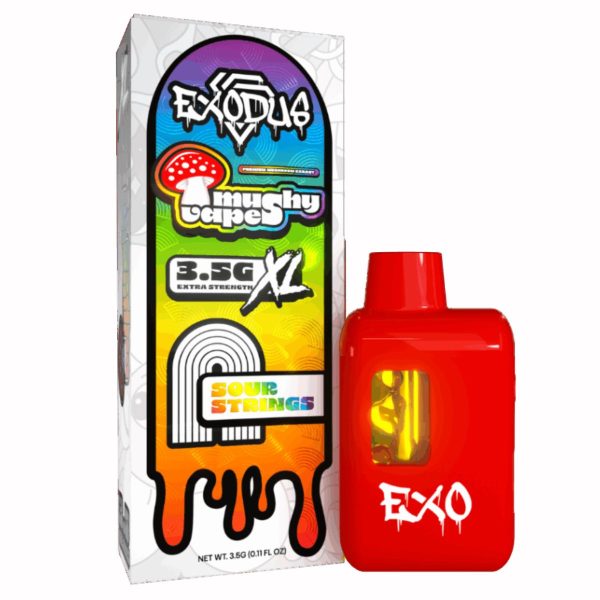 Exodus Mushy Vape XL Disposable 3.5g - Sour Strings Exodus Mushy Vape XL Disposable 3.5g - Sour Strings