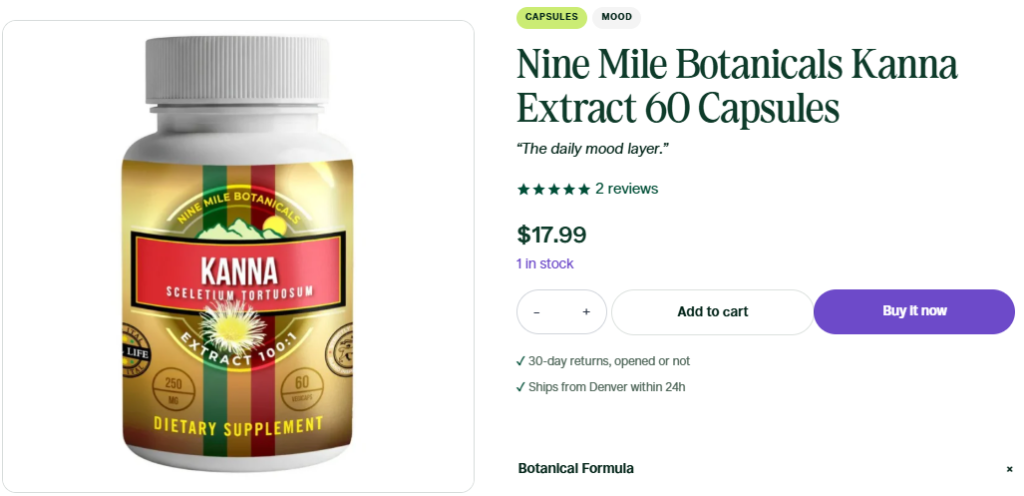 Kanna Capsules for sale online