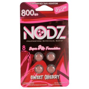 Nodz 800mg Botanical Blend Tablets 4pk - Sweet Cherry
