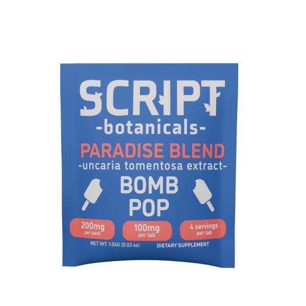 Script Botanicals Paradise Blend Cat's Claw Tablets 2pk 200mg - Bomb Pop Script Botanicals Paradise Blend Cat's Claw Tablets 2pk 200mg - Bomb Pop