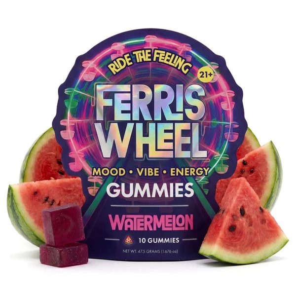 Ferris Wheel Kanna Mood Gummies 10pc - Watermelon Ferris Wheel Kanna Mood Gummies 10pc - Watermelon