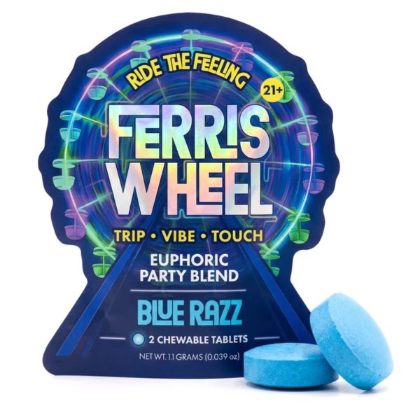 Ferris Wheel Kanna Party Tablets 2pc - Blue Razz Ferris Wheel Kanna Party Tablets 2pc - Blue Razz