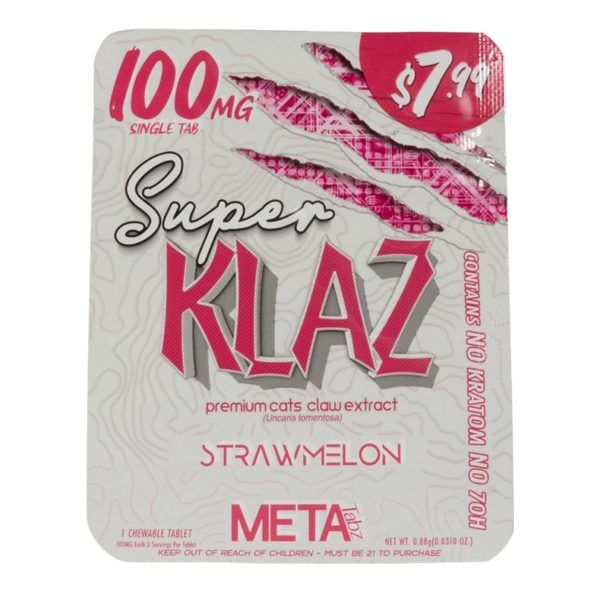 Meta Tabz Super KLAZ 1pk 100mg Tablet - Strawmelon Meta Tabz Super KLAZ 1pk 100mg Tablet - Strawmelon