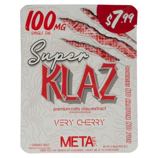 Meta Tabz Super KLAZ 1pk 100mg Tablet - Very Cherry Meta Tabz Super KLAZ 1pk 100mg Tablet - Very Cherry