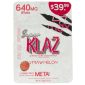 Meta Tabz Super KLAZ 8pk 640mg Tablet - Strawmelon