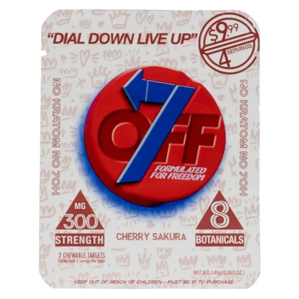 OFF 7 300mg Botanical Blend Tablets 2pk - Cherry Sakura
