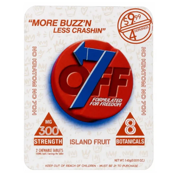 OFF 7 300mg Botanical Blend Tablets 2pk - Island Fruit
