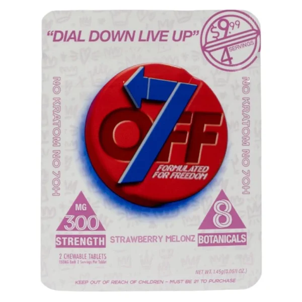 OFF 7 300mg Botanical Blend Tablets 2pk - Strawberry Melonz