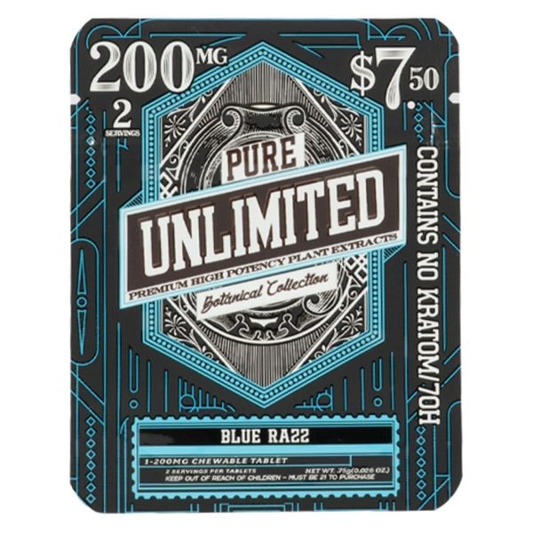 Pure Unlimited 200mg Botanical Collection 1pk Tablets - Blue Razz Pure Unlimited 200mg Botanical Collection 1pk Tablets - Blue Razz