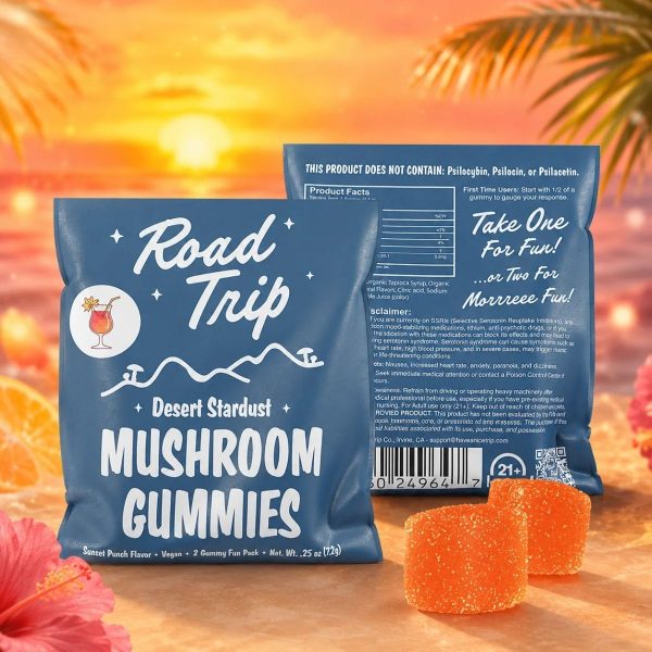 Road Trip Desert Stardust Mushroom Gummies 2pk - Sunset Punch Road Trip Desert Stardust Mushroom Gummies 2pk - Sunset Punch
