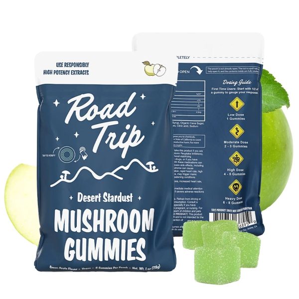Road Trip Desert Stardust Mushroom Gummies 8pk - Green Apple Road Trip Desert Stardust Mushroom Gummies 8pk - Green Apple