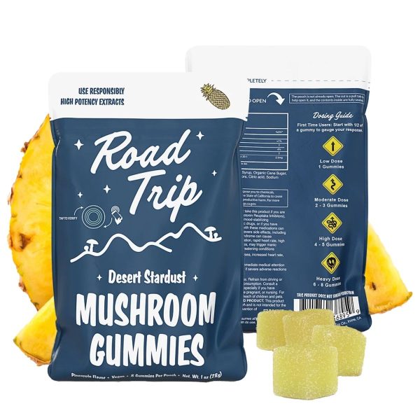Road Trip Desert Stardust Mushroom Gummies 8pk - Pineapple Road Trip Desert Stardust Mushroom Gummies 8pk - Pineapple
