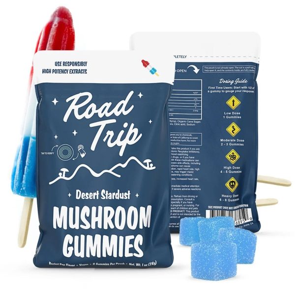 Road Trip Desert Stardust Mushroom Gummies 8pk - Rocket Pop Road Trip Desert Stardust Mushroom Gummies 8pk - Rocket Pop