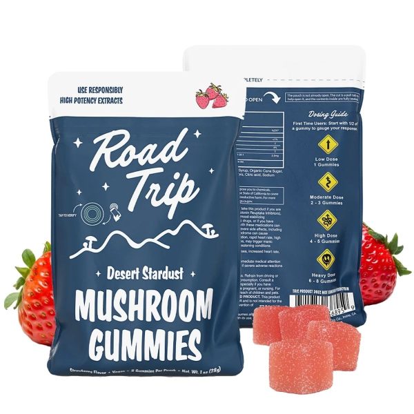 Road Trip Desert Stardust Mushroom Gummies 8pk - Strawberry Road Trip Desert Stardust Mushroom Gummies 8pk - Strawberry