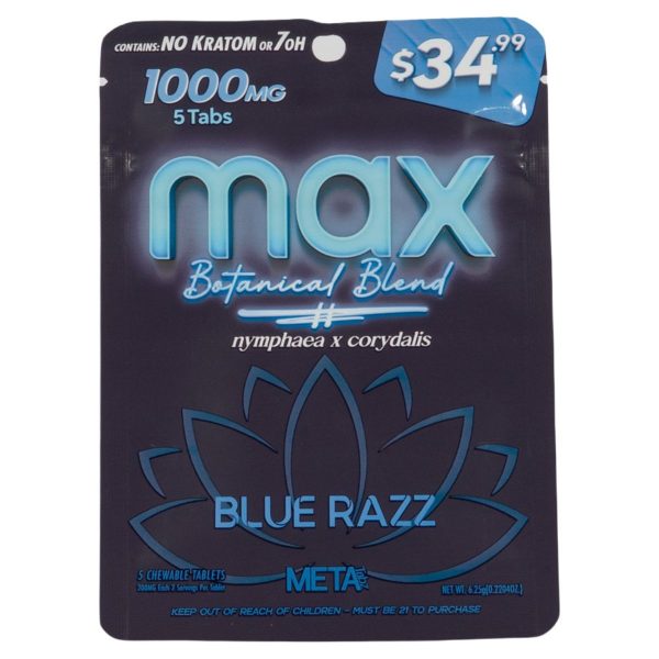 Blue Razz - Meta Tabz MAX Botanical Blend 5pk 1000mg Tablet Blue Razz - Meta Tabz MAX Botanical Blend 5pk 1000mg Tablet