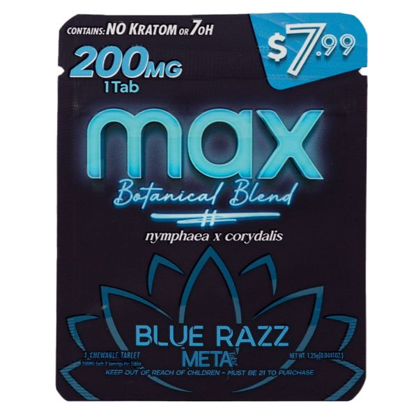 Meta Tabz MAX Botanical Blend 1pk 200mg Tablet - Blue Razz Meta Tabz MAX Botanical Blend 1pk 200mg Tablet - Blue Razz