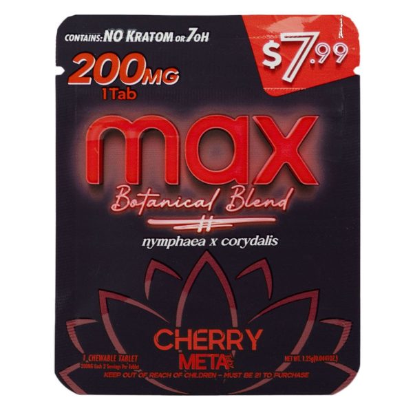 Meta Tabz MAX Botanical Blend 1pk 200mg Tablet - Cherry Meta Tabz MAX Botanical Blend 1pk 200mg Tablet - Cherry