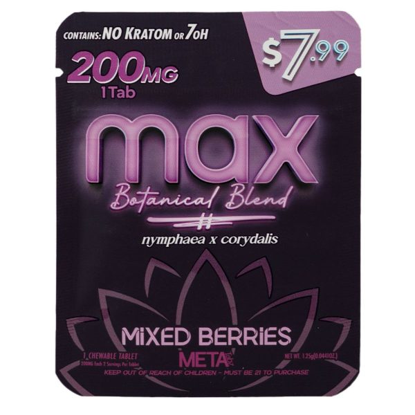 Meta Tabz MAX Botanical Blend 1pk 200mg Tablet - Mixed Berries Meta Tabz MAX Botanical Blend 1pk 200mg Tablet - Mixed Berries