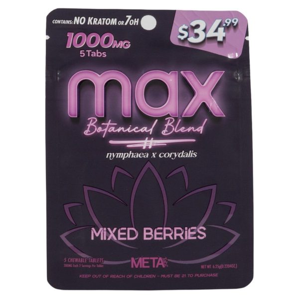 Mixed Berries - Meta Tabz MAX Botanical Blend 5pk 1000mg Tablet Mixed Berries - Meta Tabz MAX Botanical Blend 5pk 1000mg Tablet