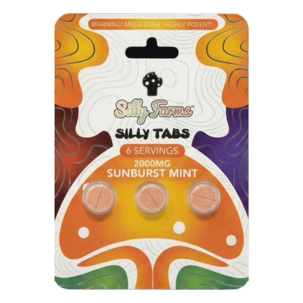 Silly farms Silly tabs Nootropic Mushroom tablets 3pc - Sunburst Mint Silly farms Silly tabs Nootropic Mushroom tablets 3pc - Sunburst Mint